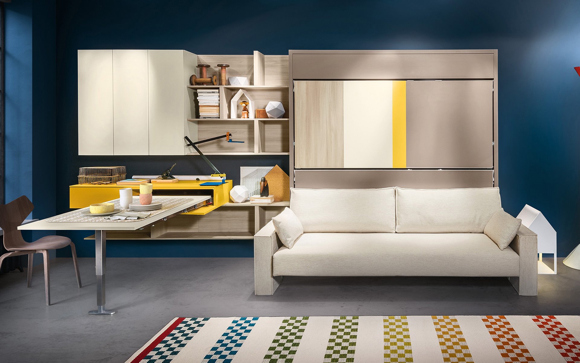 Stapelbed met bank inklapbaa BedHabits 1